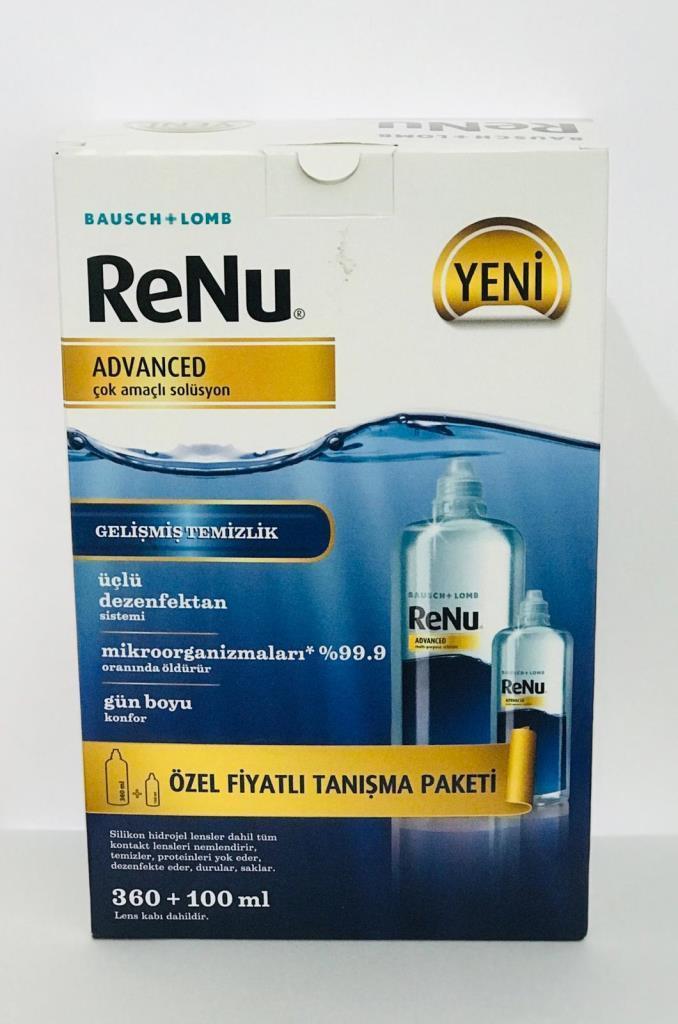 Bausch Lomb Renu Advanced Lens Solüsyonu 360 ml + 100 ml Set