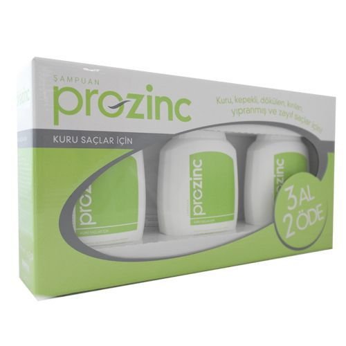 ProZinc Vitamin E Kuru Saçlar Yeşil 3 Al 2 Öde 300 ml Şampuan