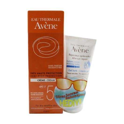 Avene Creme Güneş Kremi 50+ Sans Parfum + Avene After Sun (Güneş Sonrası) 50ml Hediye
