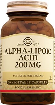 Solgar Alpha Lipoic Acid 200 mg 50 Bitkisel Kapsül