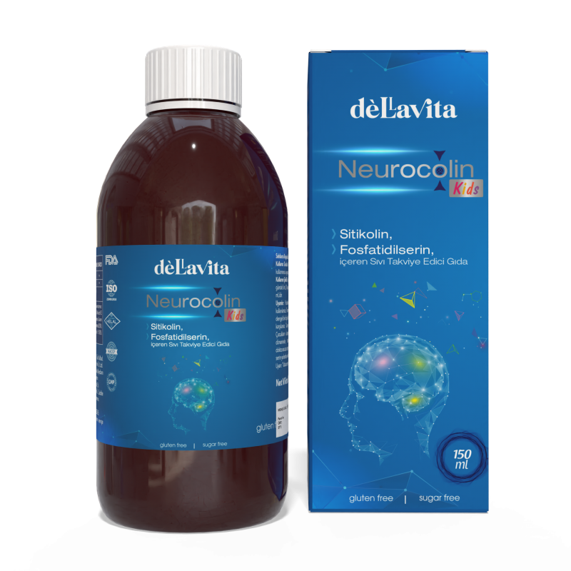 Dellavita Neurocolin Kids 150ml Sitikolin Şurup