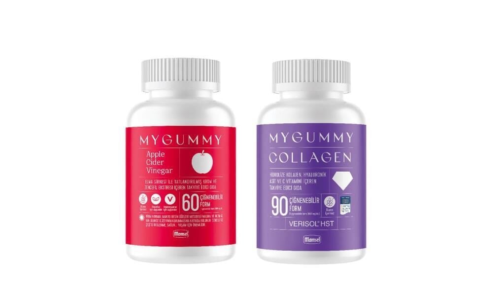 Mamsel MyGummy Kofre Set Apple Cider Vinegar 60 Çiğnenebilir From Ve Collagen 90 Çiğnenebilir Form