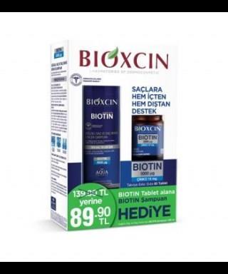 Bioxcin Biotin 5000 Mcg 60 Tablet + Biotin Şampuan 300 ml Kofre