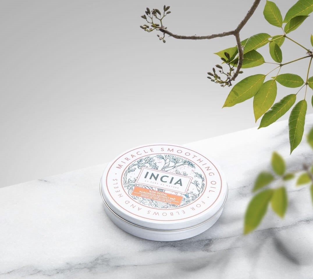 Incia Dirsek ve Topuklar İçin Doğal Pürüzsüzleştirici Yağ 50 ml
