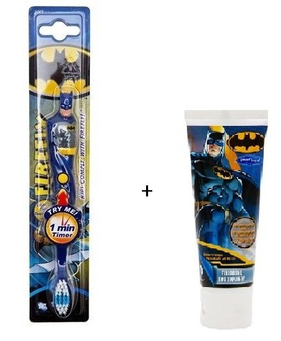 Batman Işıklı Diş Fırça + Diş Macun Set