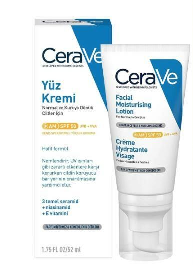 Cerave Facial Moisturising Lotion SPF50 Nemlendirici Yüz Kremi 52 ml