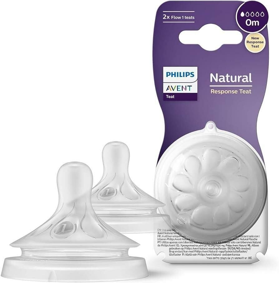 Avent SCY961/02 Doğal Tepkili Biberon Emzipi 2'li 0m no:1