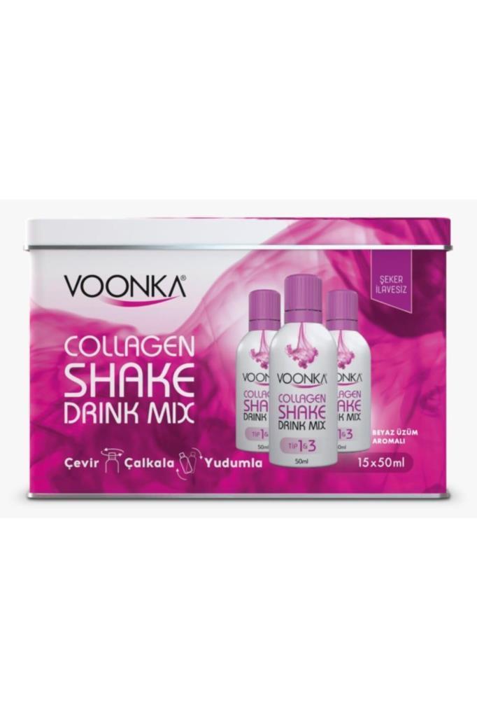 Voonka Beauty Collagen Shake Beyaz Üzüm 15*50 ml