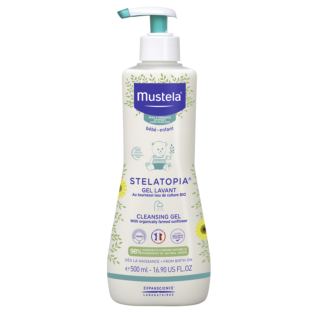 Mustela Stelatopia Cleansing Gel Cream (Krem Şampuan) 500 ml