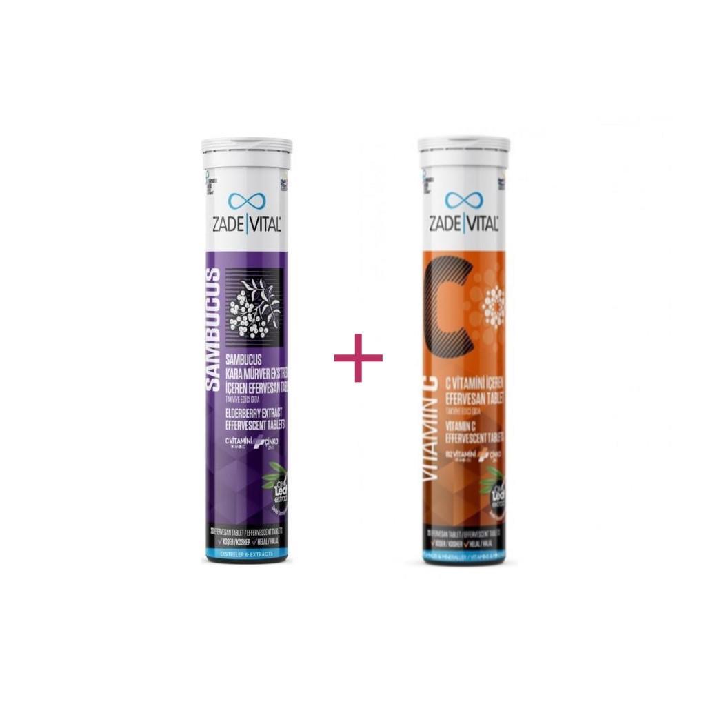 ZadeVital C Efervesan + Sambucus ( Kış Paketi )