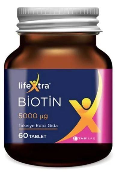 Lifextra Biotin Takviye Edici Gıda 60 Tablet