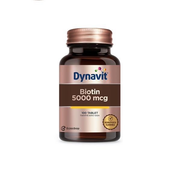 Dynavit Biotin 5000 mg 100 Tablet