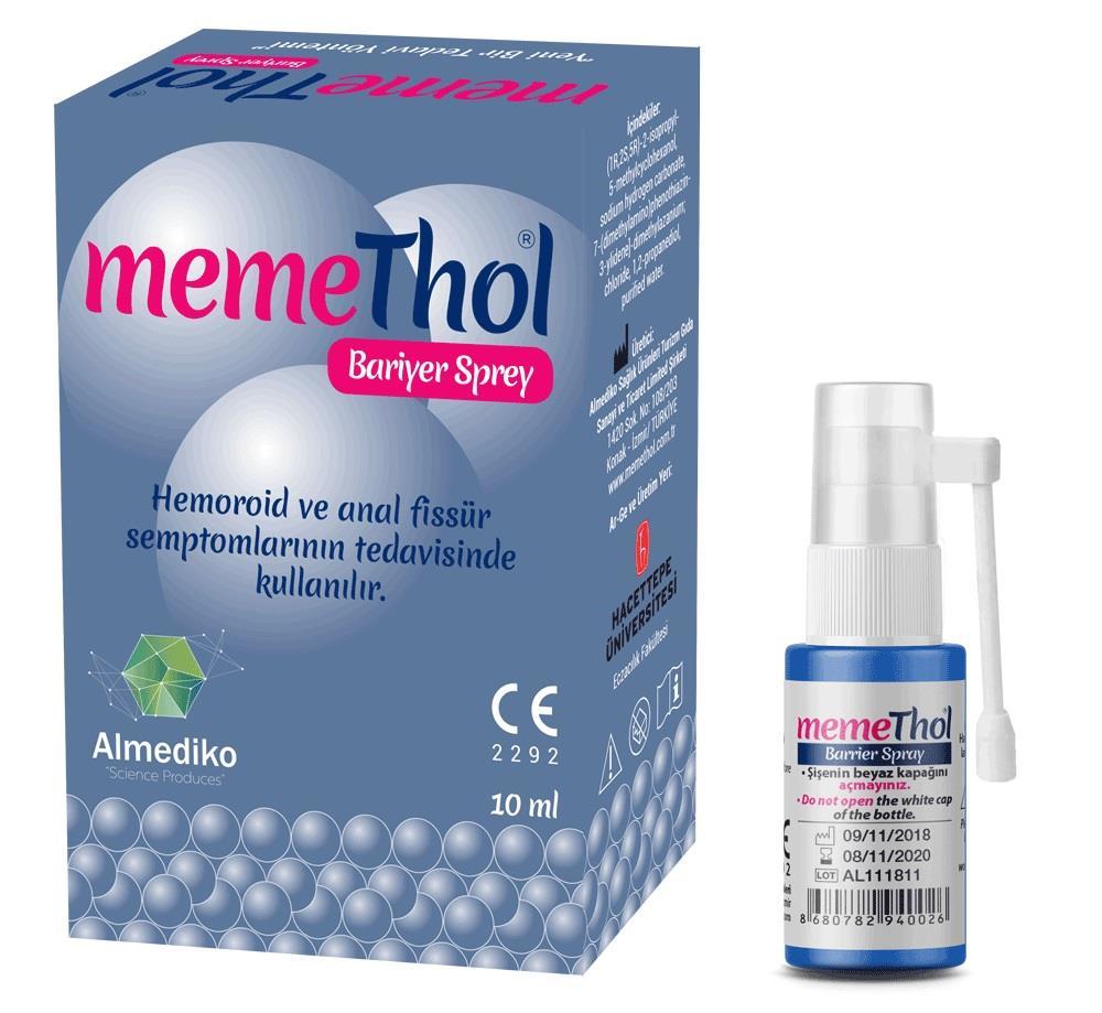 Memethol Hemo Bariyer Sprey 10 ml