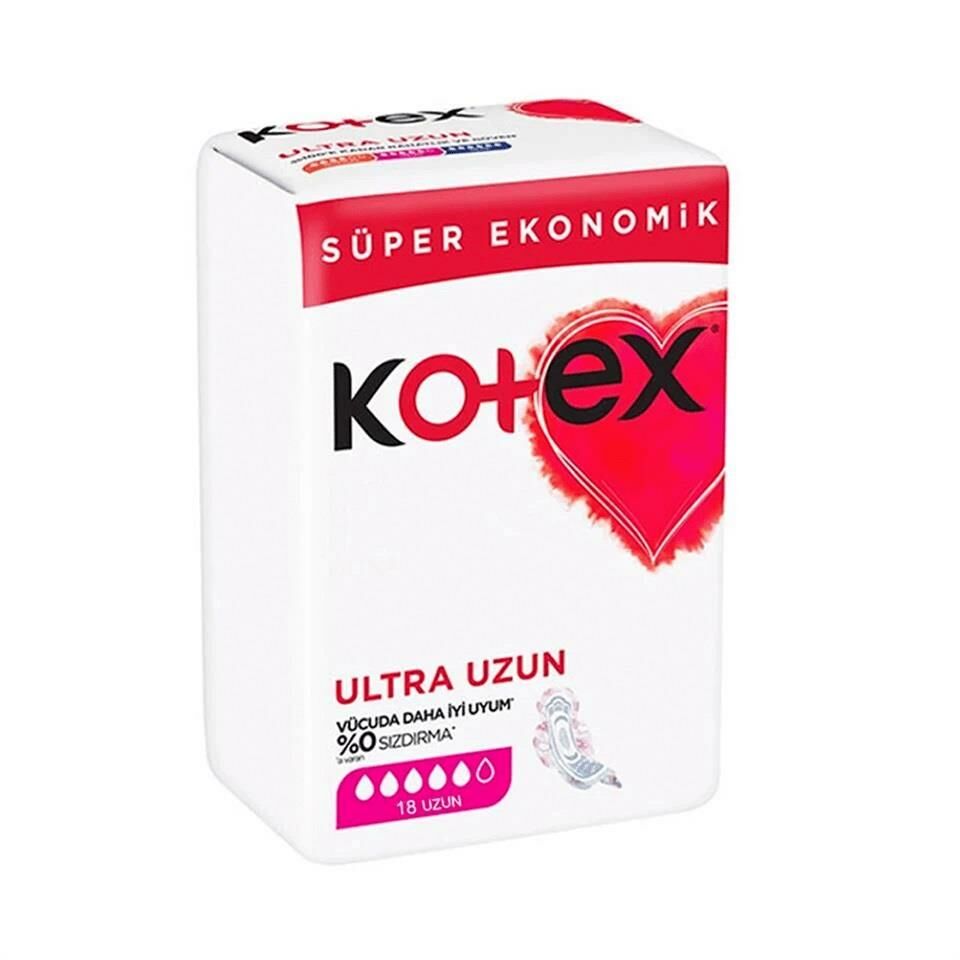 Kotex Ultra Quadro Ped Uzun 18'li