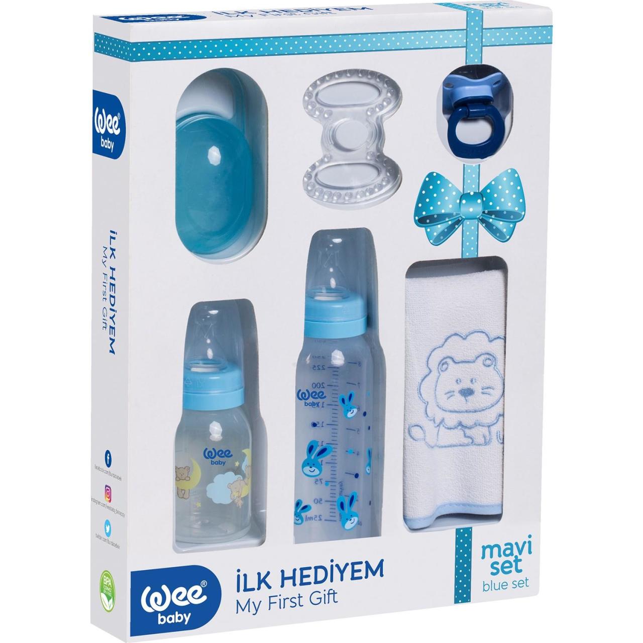Wee Baby Yenidoğan Hediye Seti İlk Hediyem Mavi