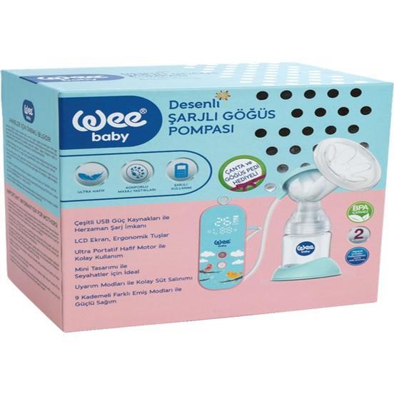 Wee Baby 168 Elektrikli Şarjlı Desenli Göğüs Pompa