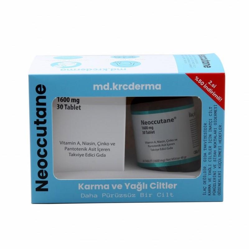 Neoccutane Karma ve Yağlı Ciltler İçin Besin Takviyesi 60 Tablet 2.si %50 İndirimli