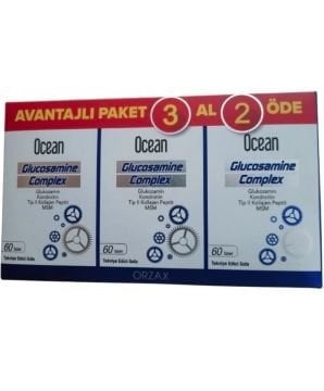 Orzax Ocean Glukozamin Kompleks Avantajlı Paket 3 AL 2 ÖDE