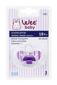 Wee Baby 837 Silikon Şeffaf Desenli Emzik. No:2