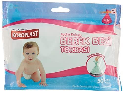 Koroplast Bebek Bezi Torbası 50 li Pudra Kokulu