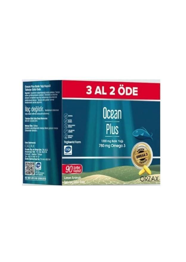 Orzax Ocean Plus Omega 1200 mg 90 Kapsül - 3 Al 2 Öde