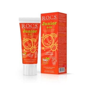 Rocs Junior Diş Macunu Gökkuşağı 6-12 Yaş 60 ml