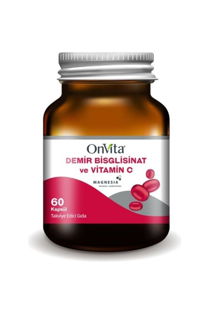 OnVita Demir Bisglisinat ve Vitamin C 60 Kapsül