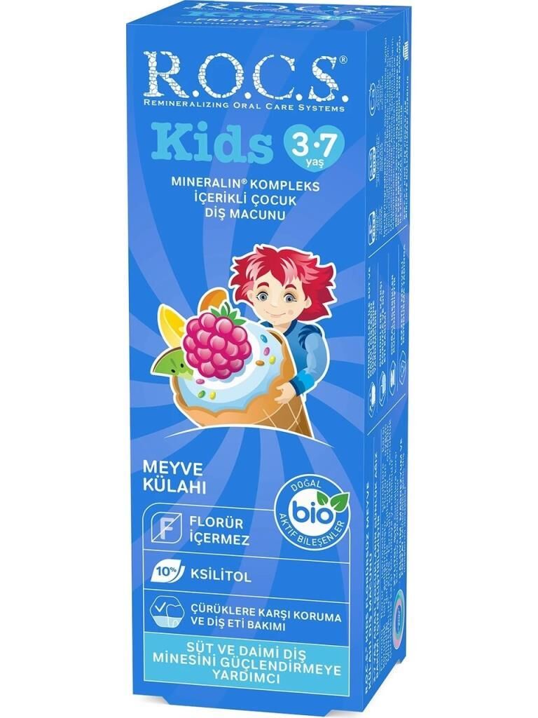 Rocs Kids Meyve Külahı 3-7 Yaş Diş Macunu 35 ml