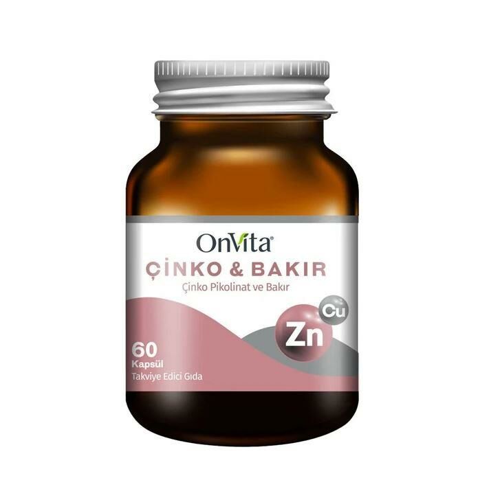 OnVita Çinko ve Bakır 60 Kapsül