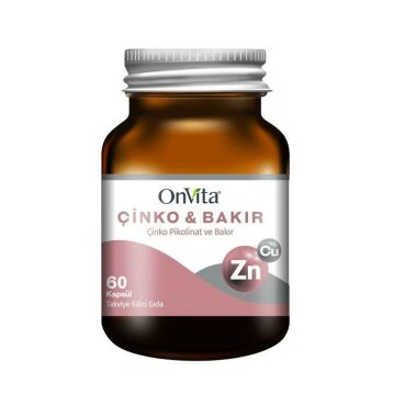 OnVita Çinko ve Bakır 60 Kapsül