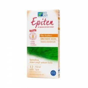 Bioder Epiten Spirulina Hassas Ciltler 12'li Sirli Ağda Bandı