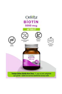 OnVita Biotin 5000 mcg 60 Tablet