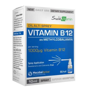 Suda Vitamin Vitamin B12 Dil Altı Spreyi 10 ml