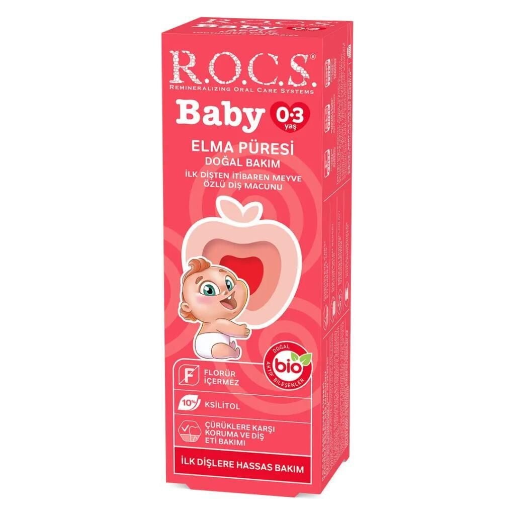Rocs Baby 0-3 Yaş Elma Püresi Tadında Diş Macunu 45 gr