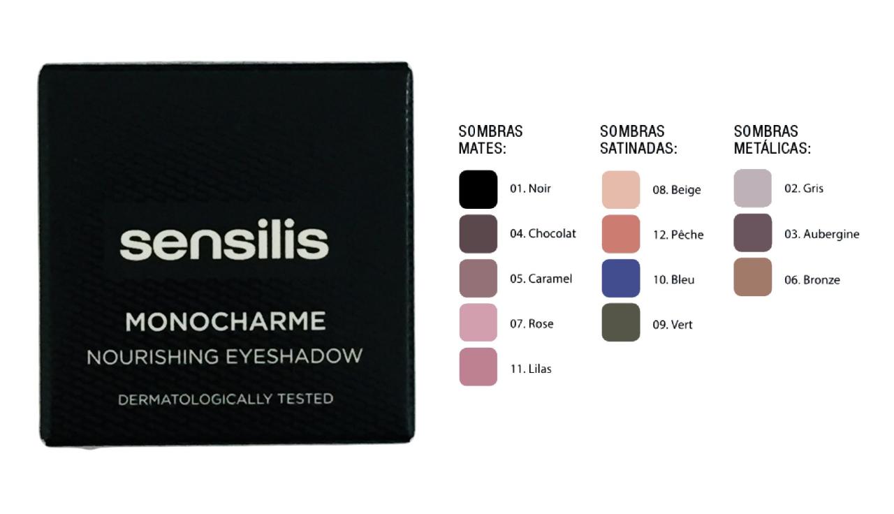 Sensilis Monocharm Nourishing Eye Shadow 3 gr-01 Noir