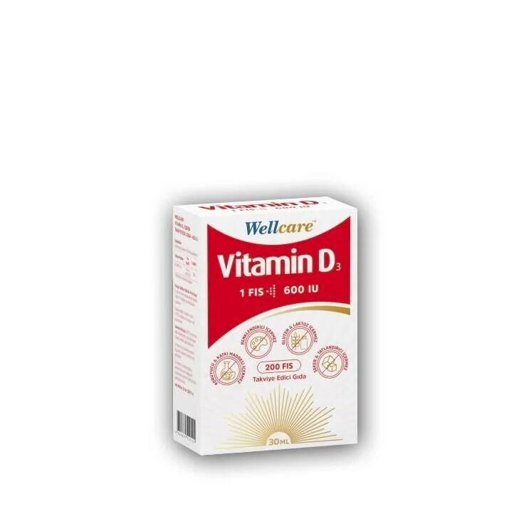 Wellcare Vitamin D3 Sprey 600 IU 30 ml