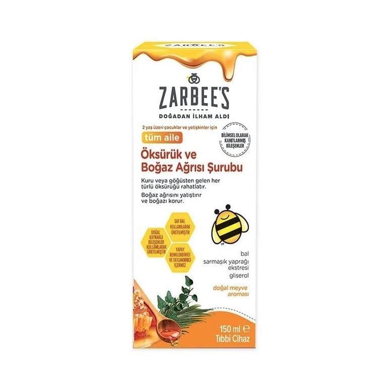 Zarbee's Öksürük ve Boğaz Ağrısı Şurubu