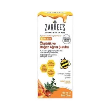 Zarbee's Öksürük ve Boğaz Ağrısı Şurubu