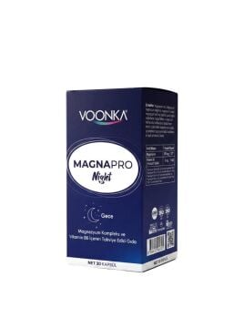 Voonka MagnaPro Night 30 Kapsül Magnezyum