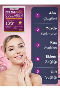 Viapecia Hidrolize Ananas Aromalı Kolajen Tip1 Tip2 Tip3 30 lu Paket 10 Gram