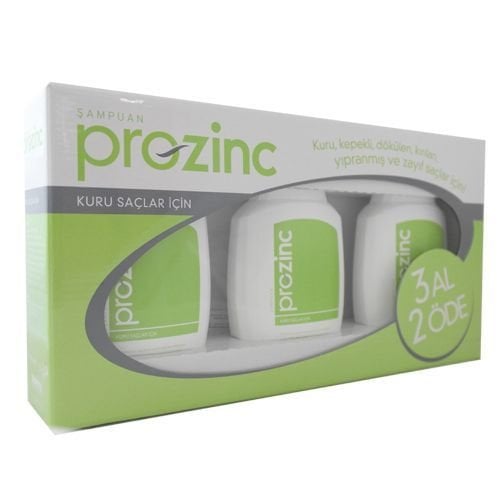 ProZinc Vitamin E Kuru Saçlar Yeşil 3 Al 2 Öde 300 ml Şampuan