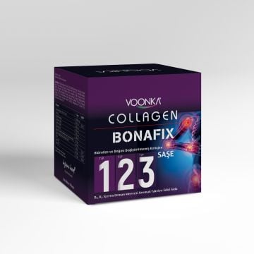 Voonka Collagen Bonafix Tip I,II,III Takviye Edici Gıda 30 Saşe