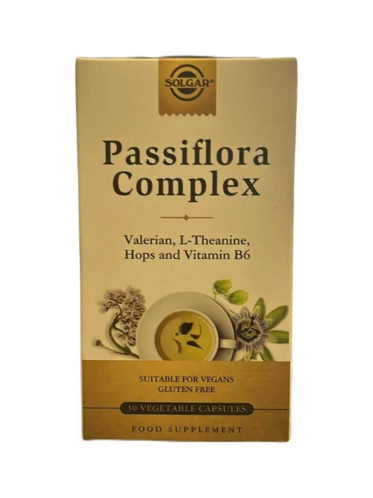 Solgar Passiflora Complex Takviye Edici Gıda 30 Kapsül