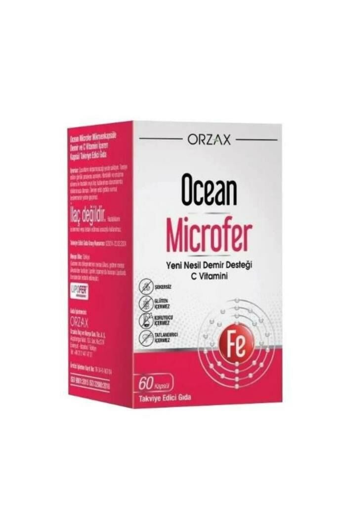 Orzax Ocean Microfer Demir ve C Vitamini 60 Kapsül