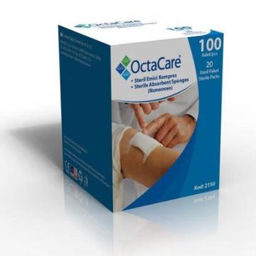 OctaCare Gaz Kompres (Gazlı Bez) 100'lü Spanç
