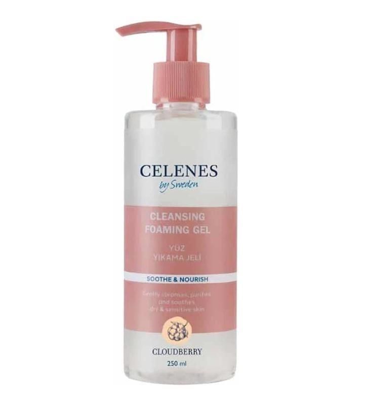 Celenes By Sweden Cloudberry Kuru/Hassas Cilt Yüz Yıkama Jeli 250 ml