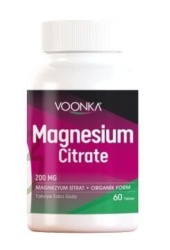 Voonka Magnezyum (Magnesium) Citrate 60 Kapsül