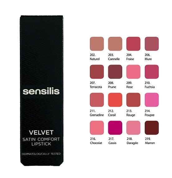Sensilis Velvet Satin Comfort Lipstick 3,5 ml-209 Rose