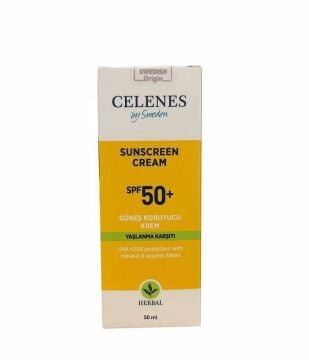 Celenes Herbal SPF50+ Yaşlanma Karşıtı Güneş Kremi 50 ml
