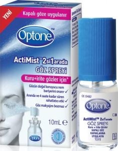 Optone ActiMis 2si1 Arada Kuru ve İrite Gözler için Sprey